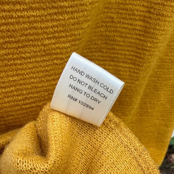 Freeway Mustard Sweater with White Collar - Picture 7 of 7